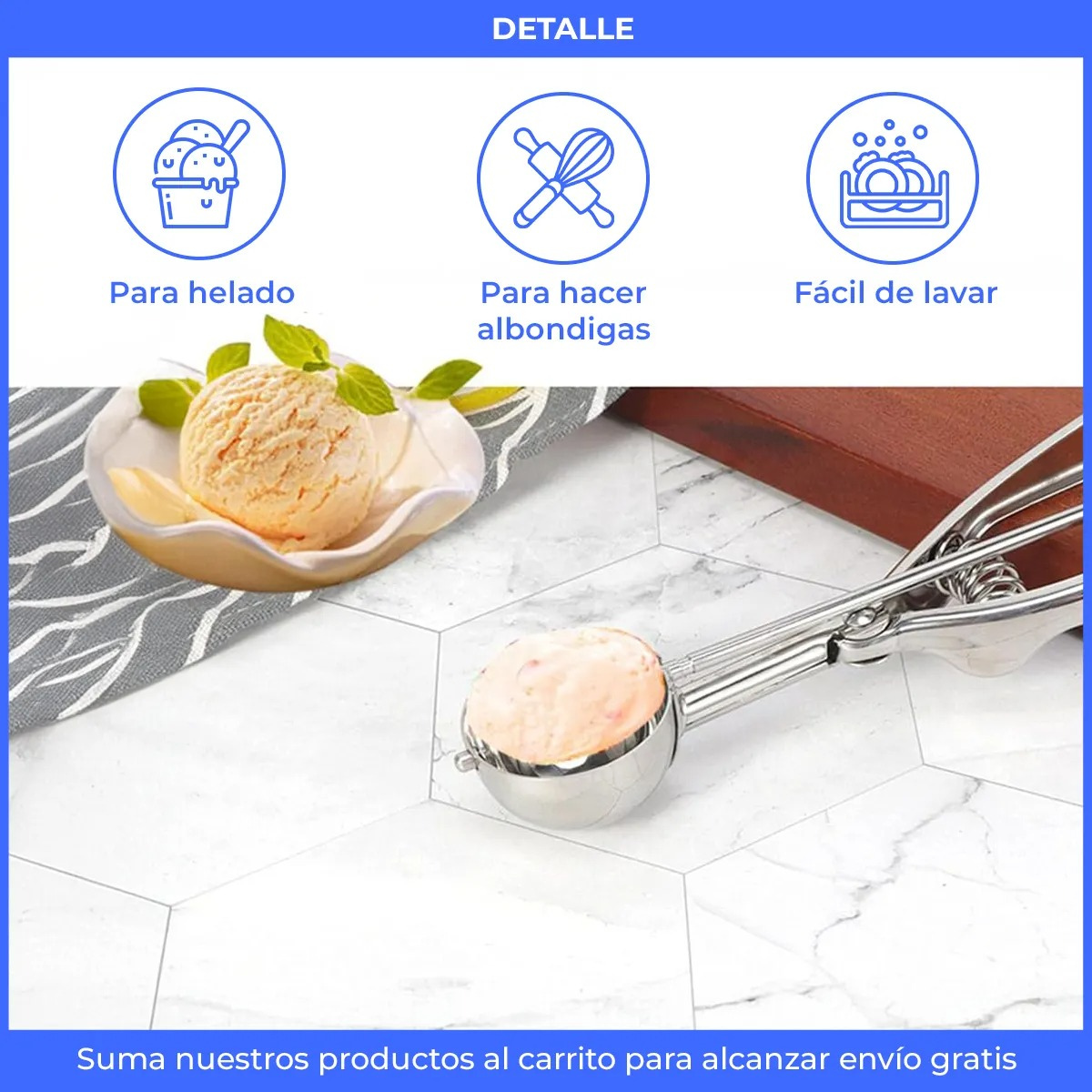 Set 3 Cucharas de Helado 4,5,6 cm - Image 3