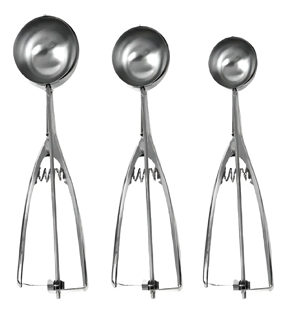 Set 3 Cucharas de Helado 4,5,6 cm